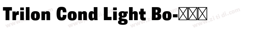 Trilon Cond Light Bo字体转换
